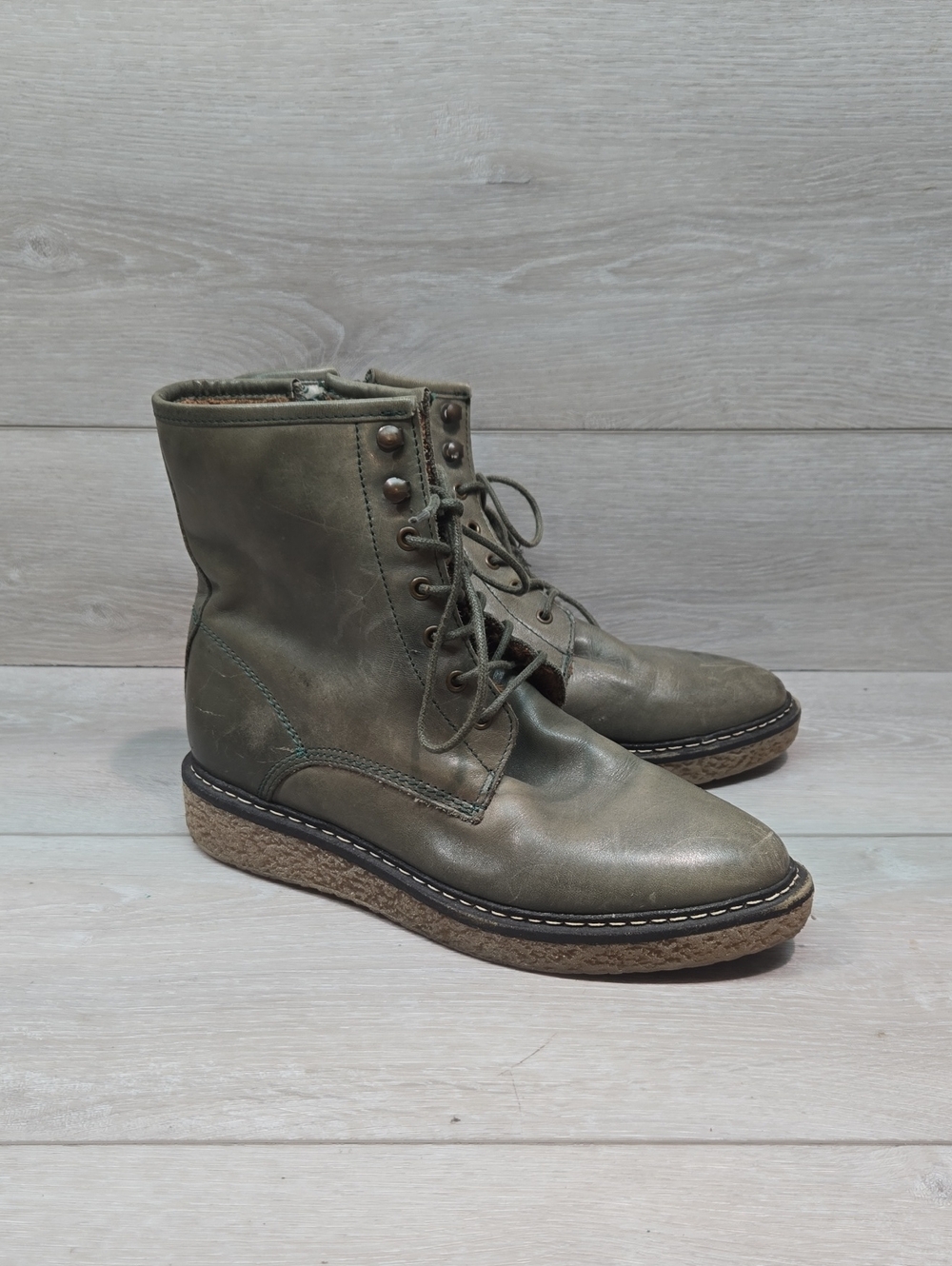 Eric michael Women High Top Leather Platform Boots Shoes Sz 36/6